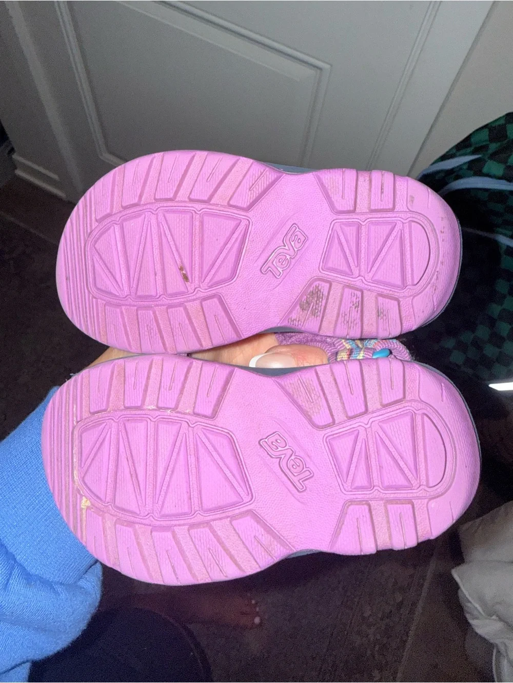 Teva Kids Pink Multicolor Strap Sandals